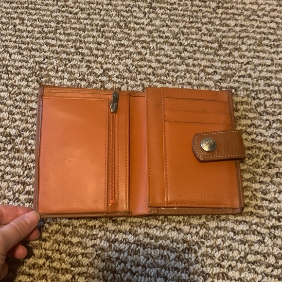 Longchamp Leather Tri-Fold Wallet - Picture 5 of 14